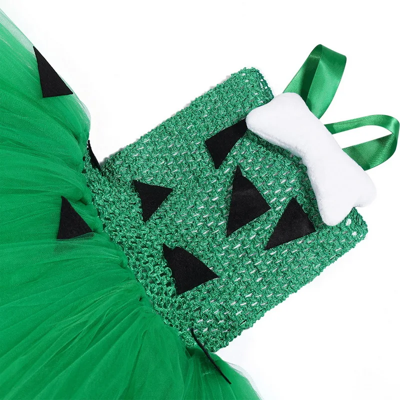 

Tonlinker Girl Halloween Fancy Dress Green Girls Tutu Cartoon Dresses Children Kids Cosplay Party Clothing Costume Vestidos
