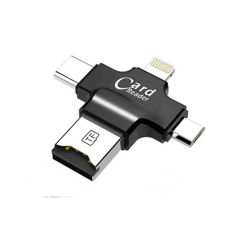 4-в-1 многофункциональный TF кардридер освещение Android Type-c USB интерфейс для Hubsan ZINO H117S