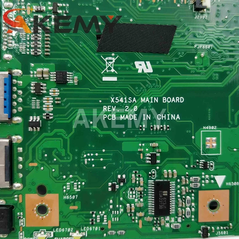 Материнская плата X541SA For Asus X541 X541S материнская для ноутбука N3060 CPU 1 6 GHz 8GB RAM |