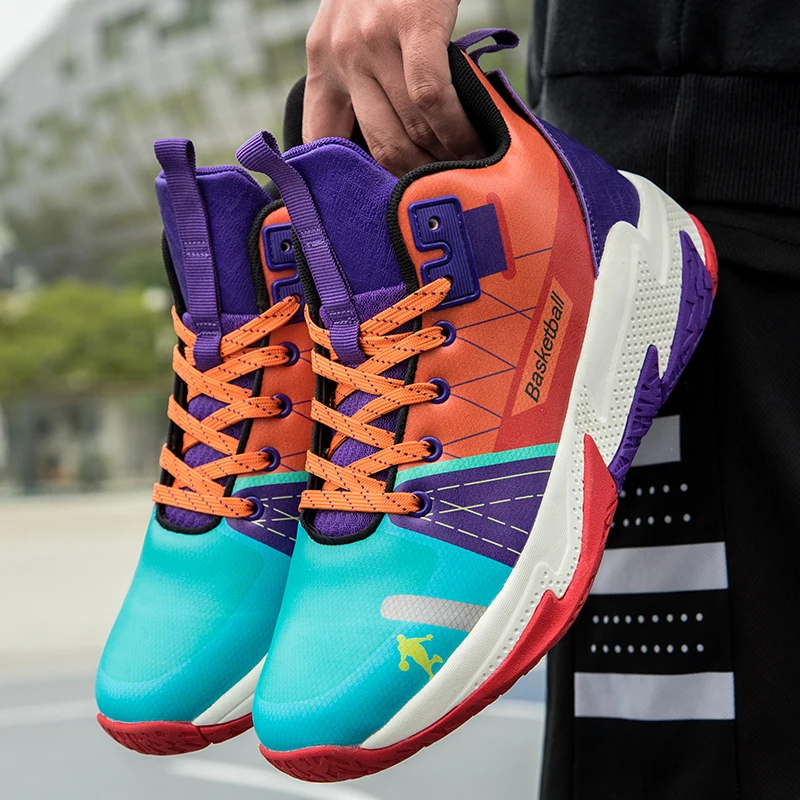 

High Quality Basketball Shoes Men Sneakers Boys Basket Shoes Autumn High Top Anti-slip Outdoor Sports Shoes Trainer Women Summer