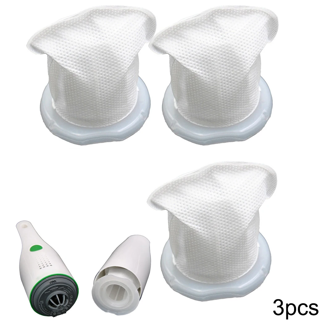 

3Pack Dirt Filters Suitable ForVorwerk Kobold VC100 Cordless Vacuum Cleaner Replacemrnt Removable Vacuum Cleaner Accessories