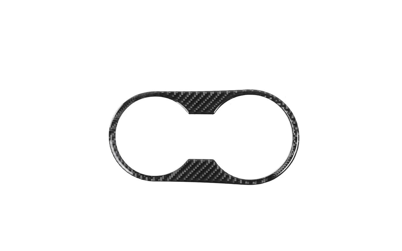 

Soft Real Carbon fiber Front Water Cup Holder Trim Fit Forfor Jeep Wrangler JK 2011-2017