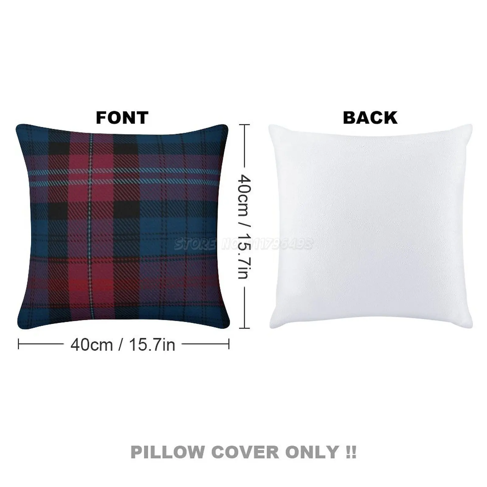 02904 г. наволочка с блестками Эванса из Уэльса Волшебная для подушек 40 х40 см синяя