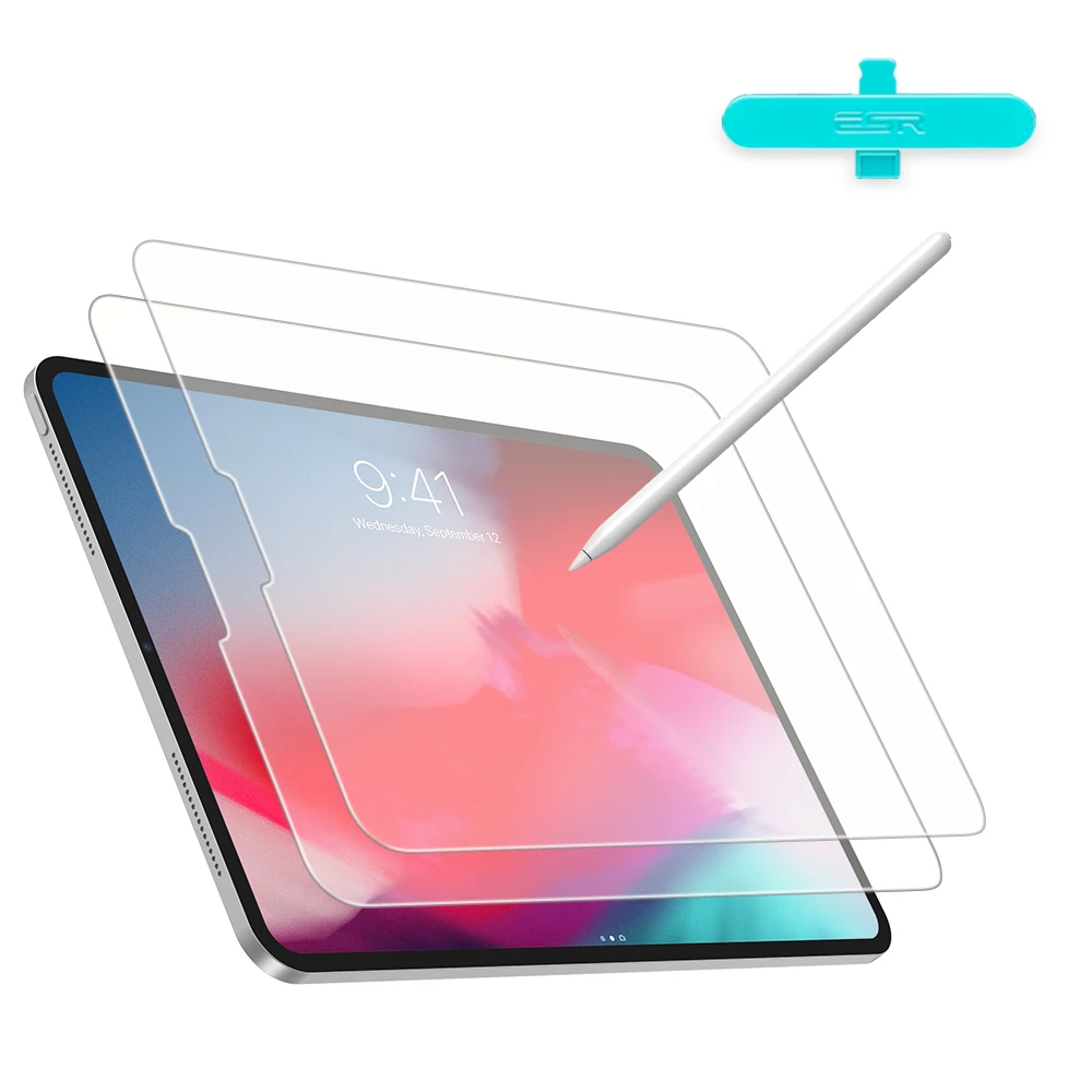 2 шт./лот ESR бумажный протектор экрана для iPad Pro 12,9 Антибликовая матовая ПЭТ-пленка Поддержка Apple Pencil для iPad Pro 12,9 - Цвет: 2PCS