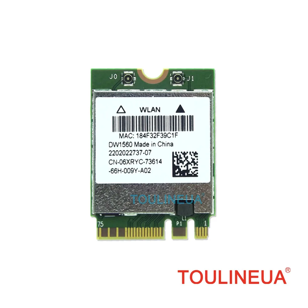 Совершенно новая беспроводная сетевая карта DW1560 BCM94352Z 06XRYC 802.11ac NGFF M2 867 Мбит/с BCM94352