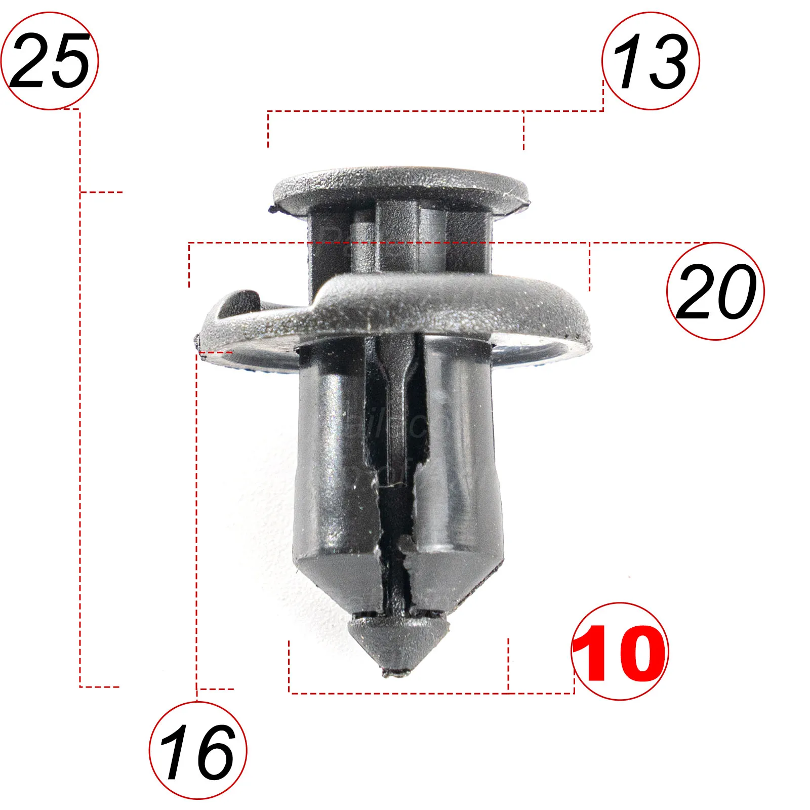 20 шт. 10 мм ATV аксессуары для мотоциклов нейлоновая обтекатель отделка панель Крепеж заклепки для Honda Yamaha Suzuki Kawasaki