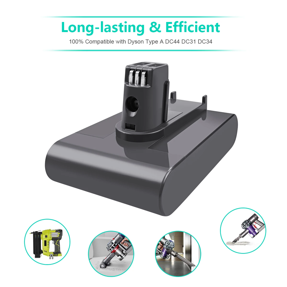 

Battool 22.2V 4000mAh Battery Replace DC31A DC31Type-A Battery For Dyson DC31 DC31A DC35 DC44 DC45 Handheld Power ToolS Battery