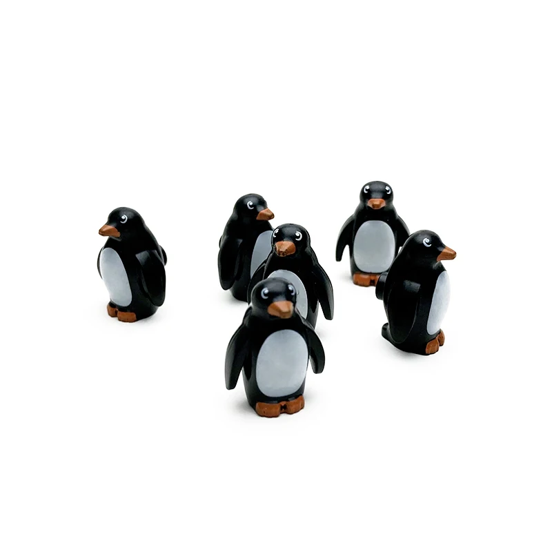 5 шт./компл. Печатный Пингвин строительные блоки MOC Снежная сцена арктические