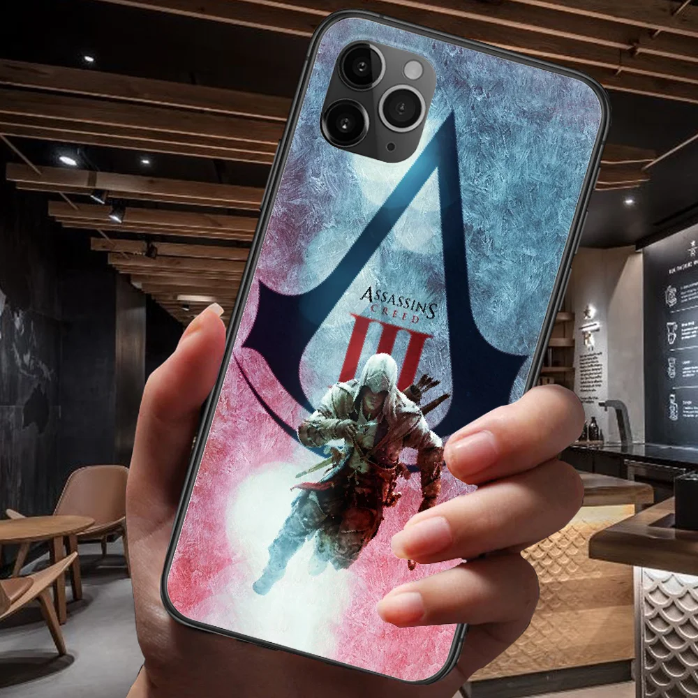 

Assassin's Game Creeds Phone Case For Iphone 4 4s 5 5S SE 5C 6 6S 7 8 Plus X XS XR 11 12 Mini Pro Max 2020 black Etui 3D Cell