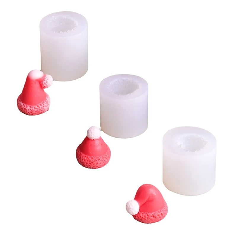 

Creative Christmas Hat Aromatherapy Plaster Epoxy Resin Mold Candle Soap Silicone Mould DIY Crafts Jewelry Decor Mold G99A