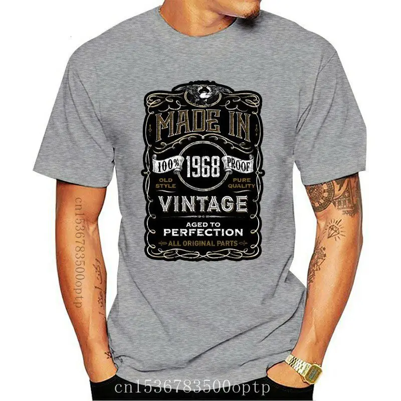 

Винтажная забавная Мужская футболка, Повседневная футболка унисекс с рисунком гордости, подарок на день рождения 50 лет, 1968