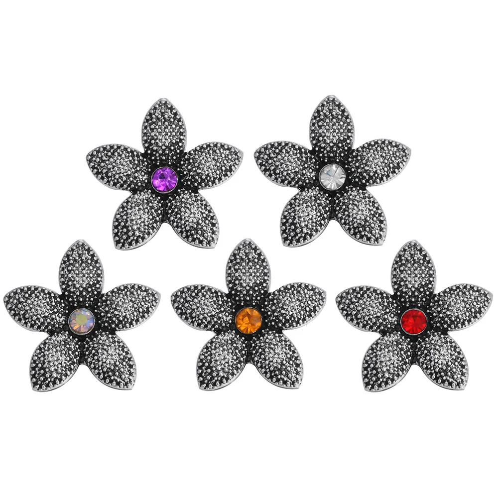 6 шт./лот DIY кристалл звезда оснастки кнопки ювелирные изделия подходят 18 мм