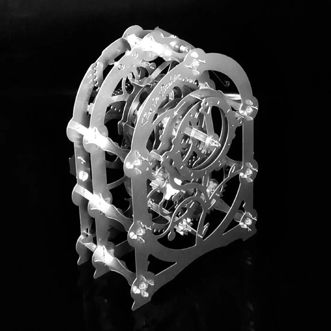 

3D Metal DIY Puzzle Model Kit Assembly Gear Mechanical Transmission Movable Clock Metal Diy Assembly Model 3d