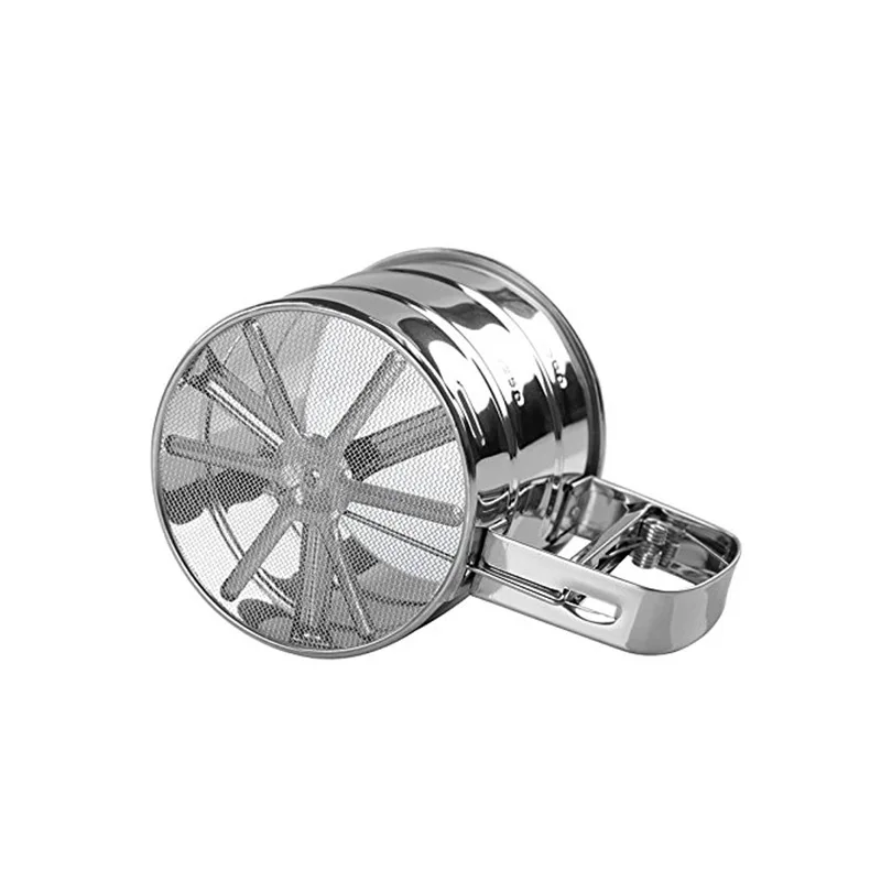 Ручные сито для муки из нержавеющей стали порошка сахарной сетки выпечки