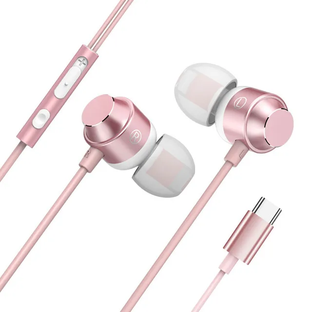 

Wholesale Mobile Type C Plug In-ear Earphone 120cm High Quality Wired Type-c Earbuds with Usb Type-c To Type-c Cable Headset