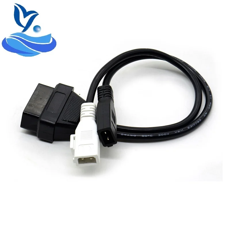 Новейший OBD2 I 2X2 OBD1 автомобильный диагностический кабель 2P + 2X2Pin к 16Pin женский