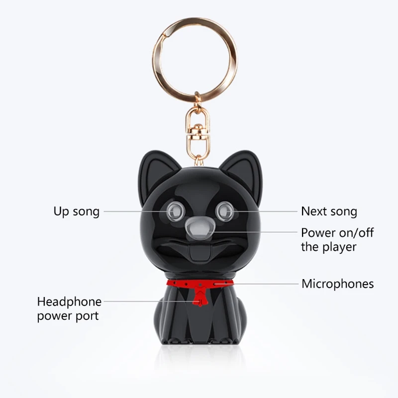 

Voice Recorder Hanging Button Recorder Puppy Shell Digital Recorder 8GB Audio Recorder Kids Student Business Recorder