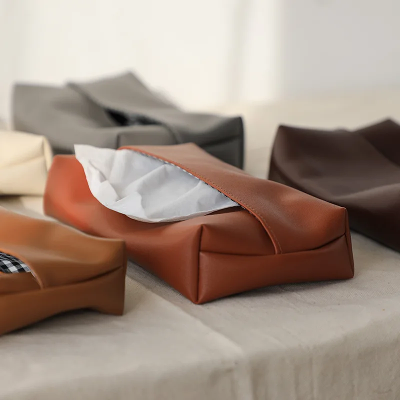 

Nordic Minimalist Leather Napkin Storage Bag