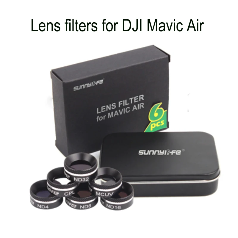 Для DJI Mavic Air Drone 4K Camera Gimbal Lens Filter MCUV CPL ND Sunhood Protector for Accessories|Фильтры| |