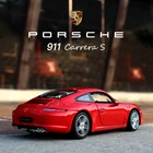Модель автомобиля CARRERA S из сплава welly 1:24, модель автомобиля, коллекция украшений, Подарочная игрушка, литье под давлением