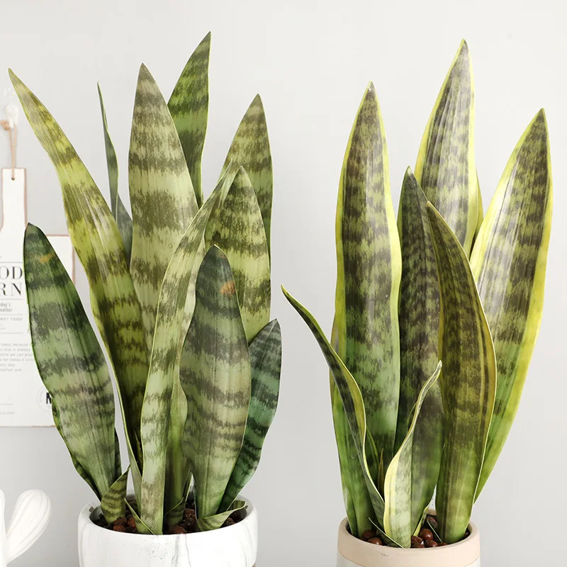 Искусственные растения Sansevieria бонсай украшение Искусственный пластик тигр Пиран