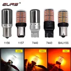 1 шт. T20 7440 7443 W21W 1157 BAY15D Светодиодные лампы 1156 BA15S P21W BAU15S 3014 144smd без ошибок Canbus указатели поворота Стоп-сигнал