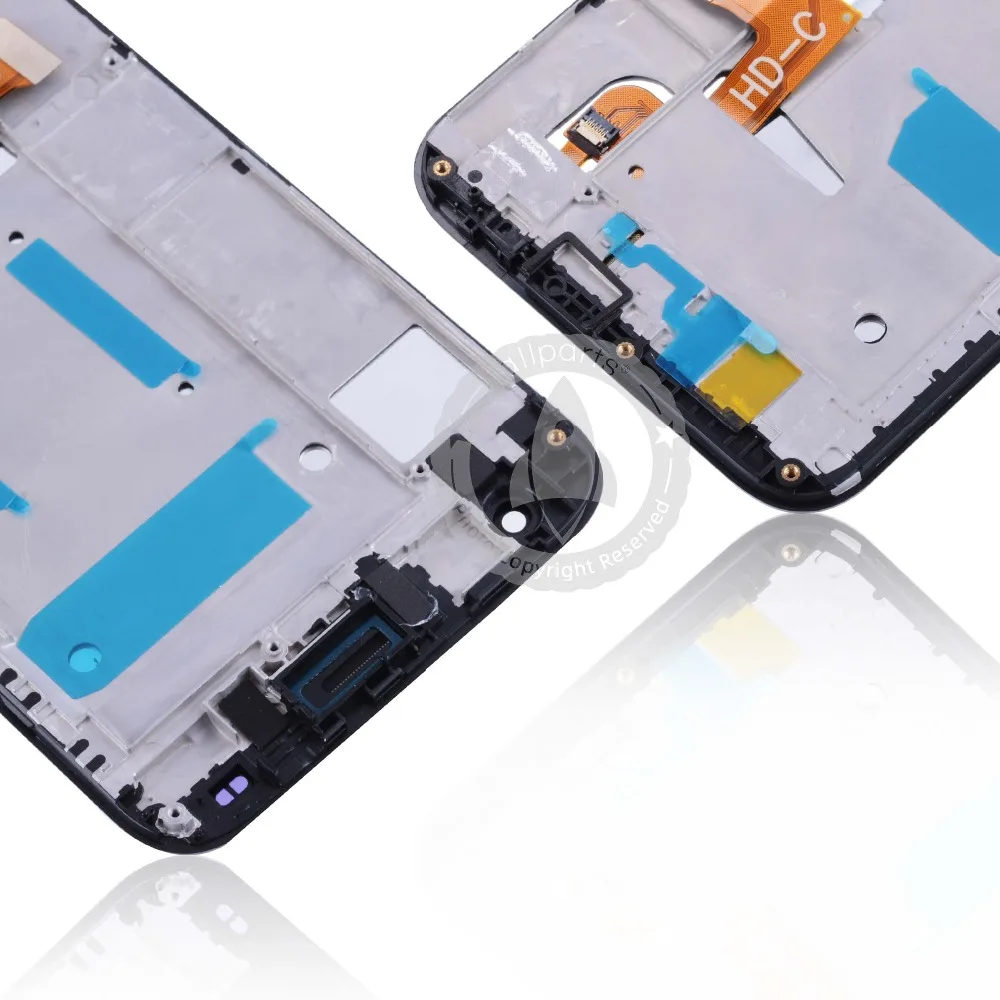 Дисплей для HUAWEI G7 G7-I01 G7-I03 l01 LCD в сборе с тачскрином на рамке 5.5'' черный белый