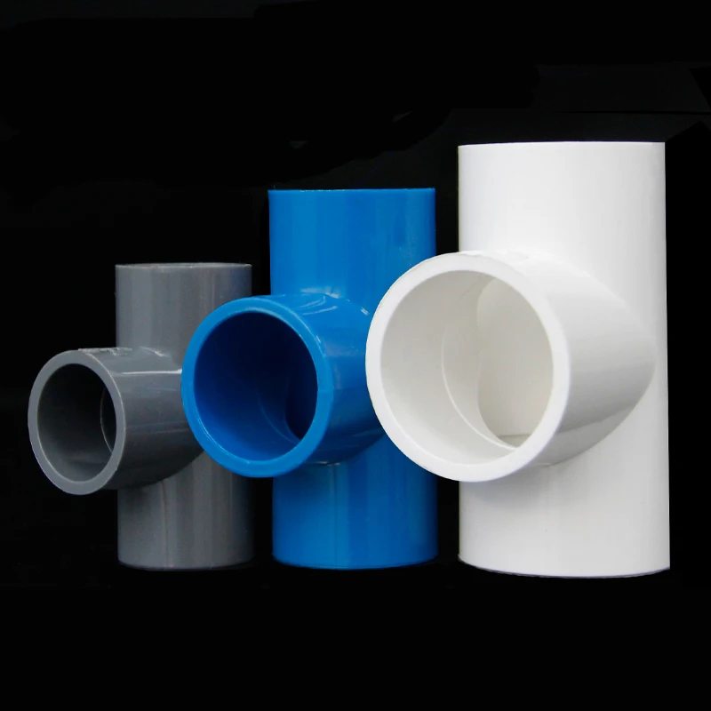 Штуцера поливинилхлоридной трубы Идентичные Т образные 3 сторонний выход 16 20 32 40