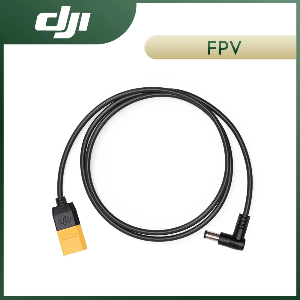 

DJI FPV Goggles V2 XT60 Power Cable Original Accessories for DJI FPV Goggles V2 to DC Power Cable Connect Battery 1.25m Length