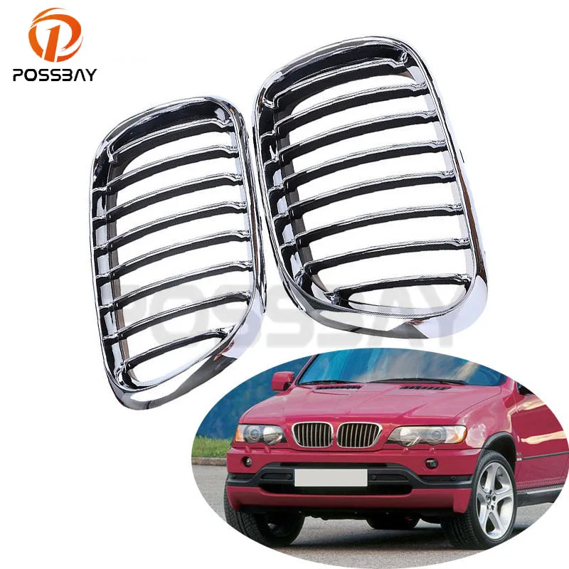 Передняя решетка радиатора для BMW X5 E53 2000 2003 передняя широкая радиатора|kidney grill|front