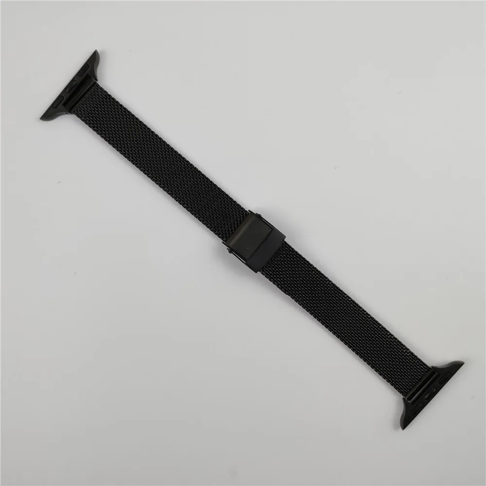 

Narrow Small Band for Apple Watch SE/6/5/4/3/2/1 Bands Stainless Steel Mesh Wristband Loop Strap for iWatch 40mm 44mm 38mm 42mm