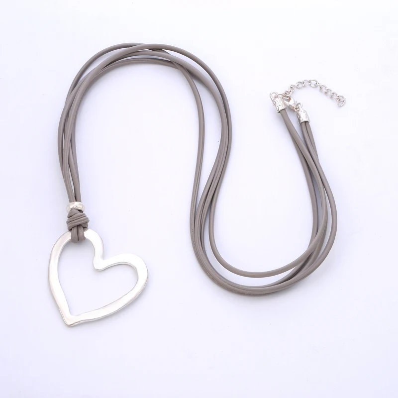 Ожерелье с подвеской в виде сердца для женщин ожерелье ручной работы из