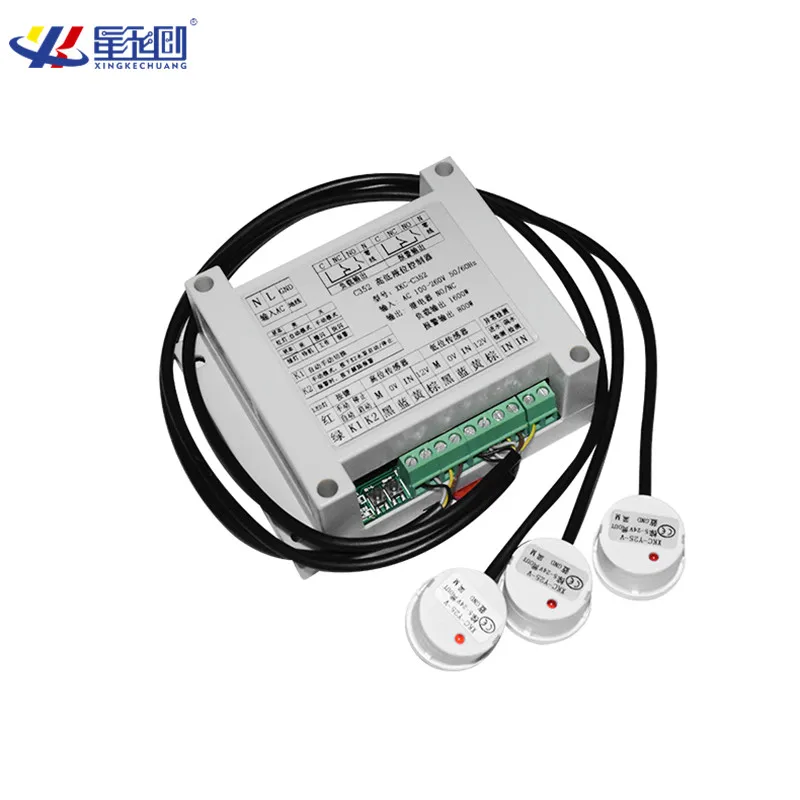 

High and Low Level Controller C352 Tank Float Switch Valve PLC Relay Water Level Sensor with 1/2/3 Non-contact Sensor Module