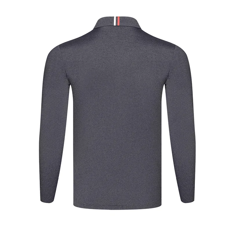 

2021 New golf men's outdoor sports breathable quick drying long sleeve T-shirt summer autumn fashion solid color top