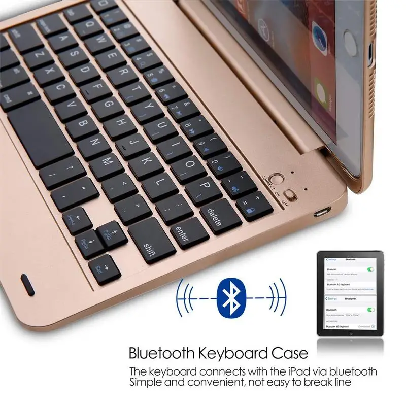 CJ Мини Портативный беспроводной Bluetooth чехол для клавиатуры для Apple IOS F1+ для iPad MINI 4,5 и F1 для IPad mini 1, mini 2, mini 3