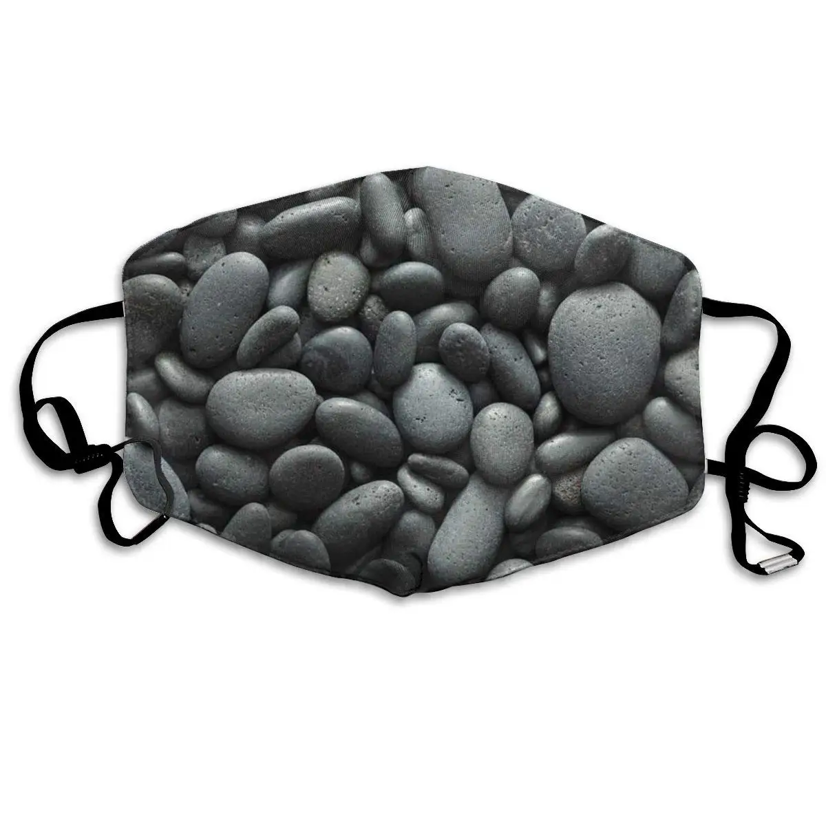 

Mouth Mask Many Black Pebbles Print Masks - Breathable Adjustable Windproof Mouth-Muffle, Camping Running for Women and Men
