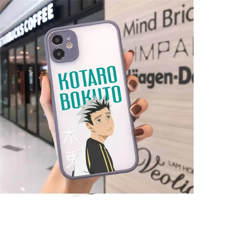 

Haikyuu anime volleyball Phone Cases matte transparent For iphone 7 8 11 12 plus mini x xs xr pro max cover