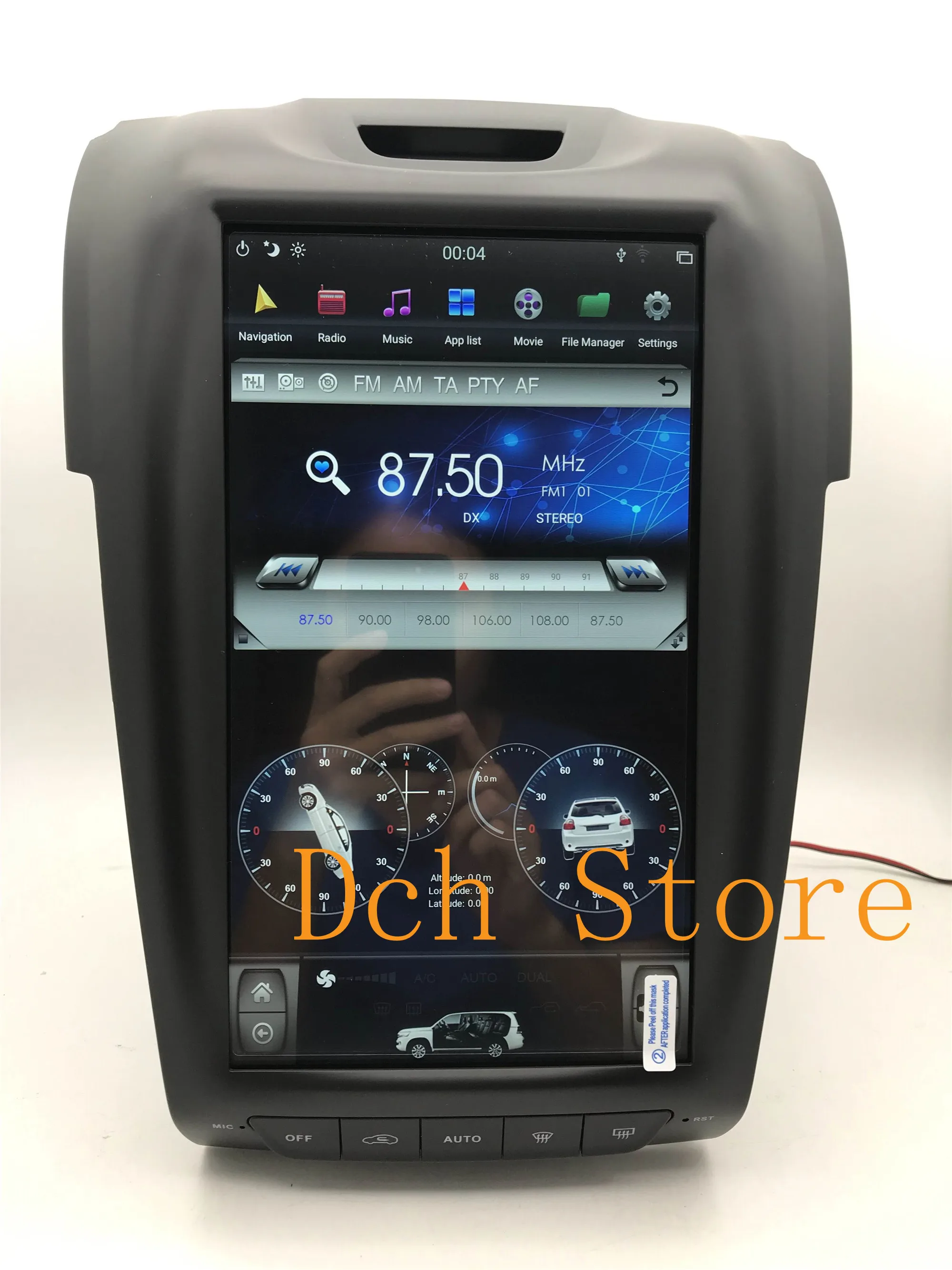 12 1 ''вертикальный автомобильный DVD плеер в стиле tesla Android 9 0 GPS навигация радио