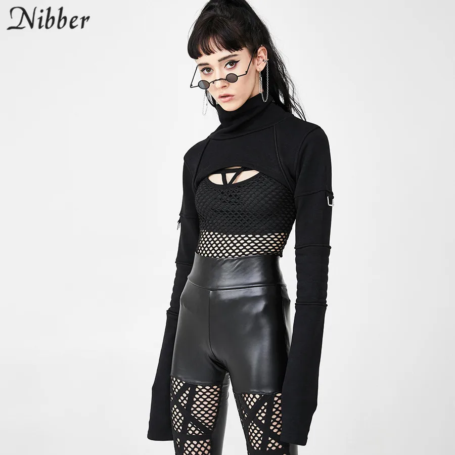 Nibber/осенний сексуальный клубный сетчатый прозрачный укороченный Топ для женщин, черный без рукавов, на шнуровке, майка без рукавов, повседневный жилет Mujer