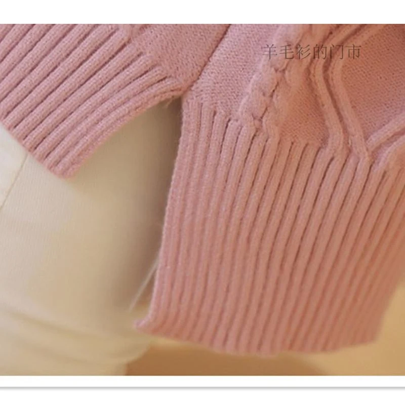 Женские вязаные свитера осень-зима Пуловеры с круглым вырезом и длинными