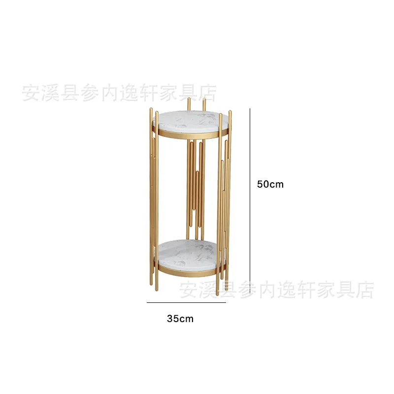 

Nordic Brief light luxury Flower Rack ornament Marble iron floor-to-ceiling Shelf Indoor Room flower pot shelf Plant Stand