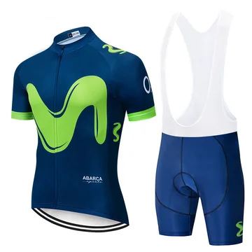

M star cycling Mobile green suit short-sleeved suit for men and women summer cycling shorts outdoor sportswear