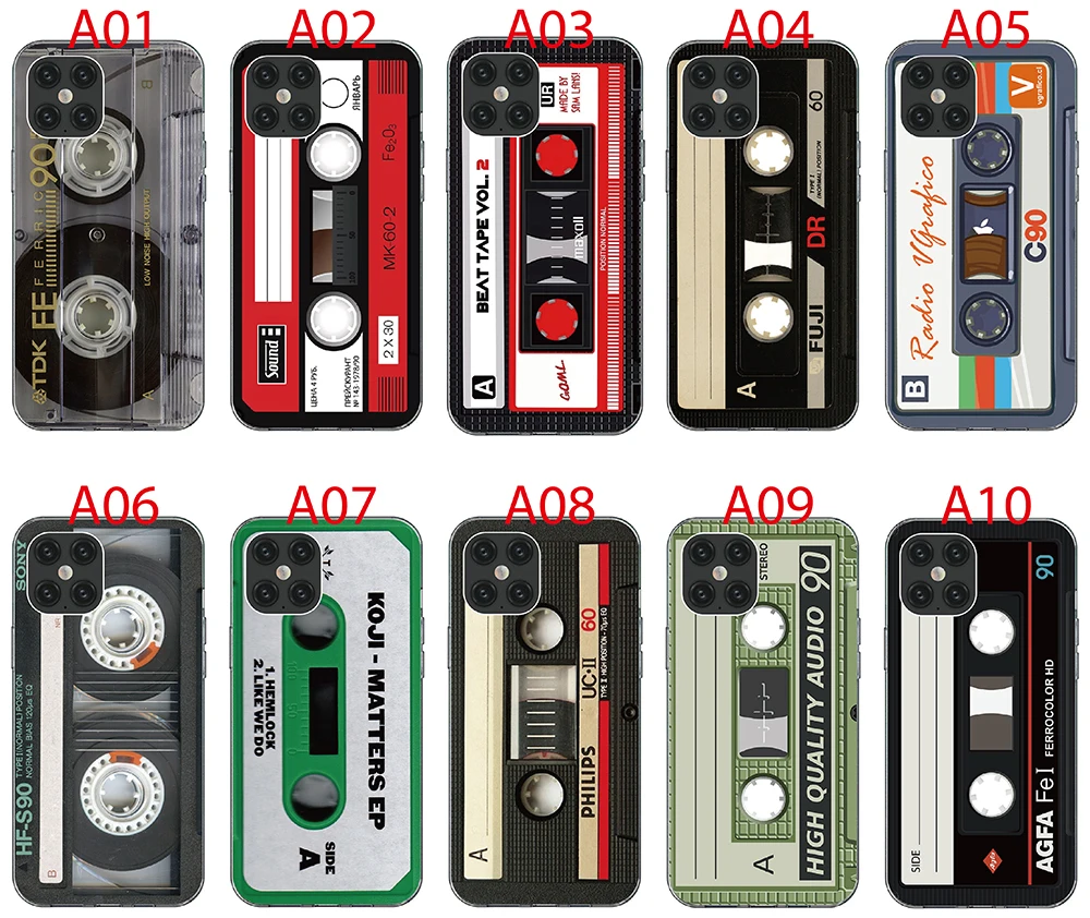 soft tpu fundas retro cassette tape for xiaomi redmi note 10 5g 10s 10 pro max back cover mobile phone bag free global shipping