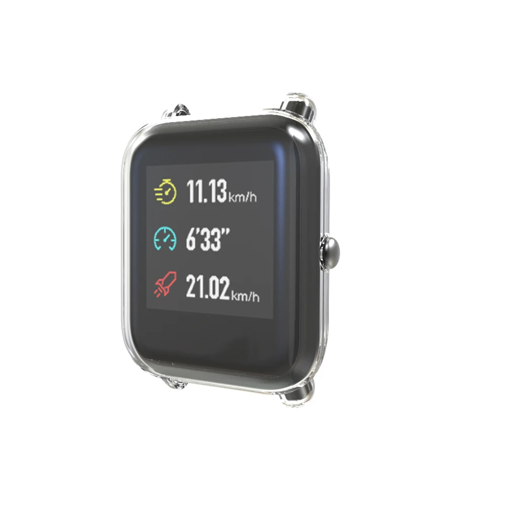 Чехол для смарт часов защита для Huami Amazfit Bip чехол с защитной пленкой для экрана для Amazfit Bip аксессуары бампер покрытие TPU
