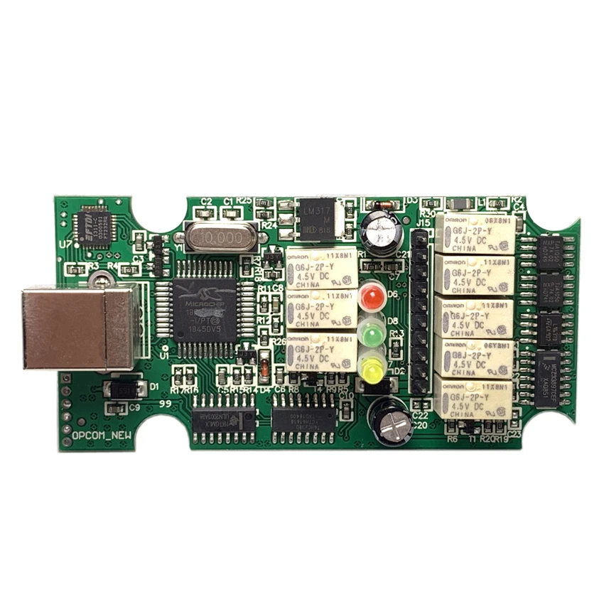 Newt прошивка OPCOM 1,70 1,59 OBD2 CAN-BUS считыватель кодов V1.99 V1.95 для O-p-e-l OP COM OP-COM диагностический PIC18F458 чип ftdi