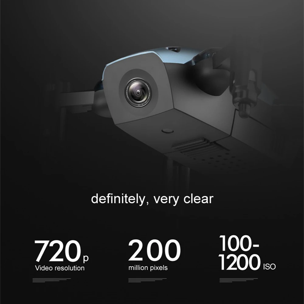 Карманный Радиоуправляемый квадрокоптер с HD камерой 2 МП складной Дрон