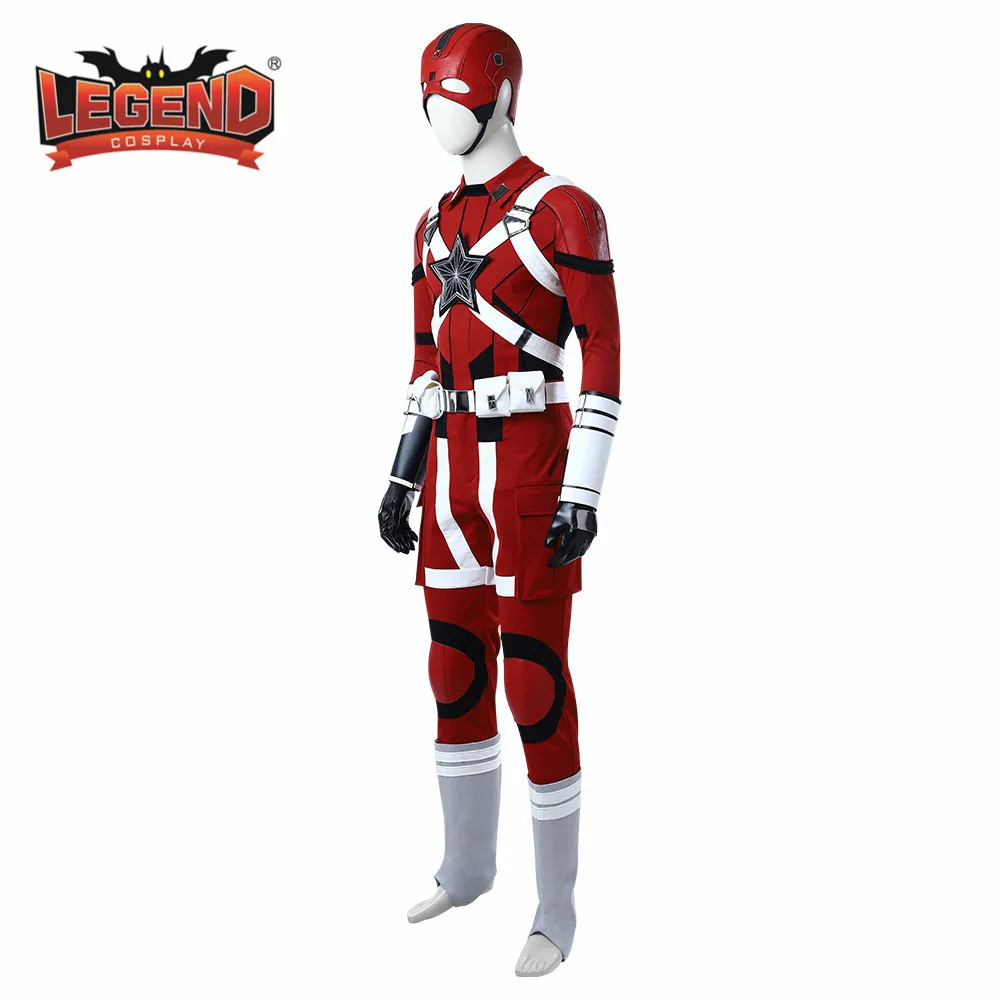Red Guardian Cosplay Costume Carnival Halloween Party Red Suit Superhero Alexei Shostakov Outfit