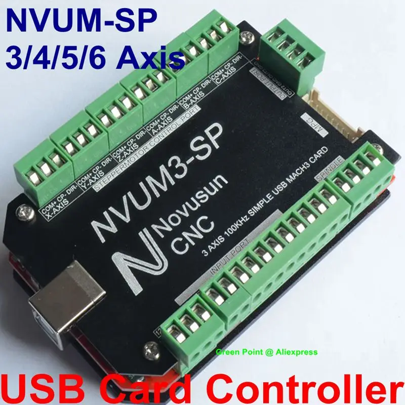 

MACH3 простая USB карта NVUM SP MACH3 100 кГц ЧПУ маршрутизатор контроллер USB MACH3 карта управления 3-6 оси шаговый двигатель управления 12-32VDC