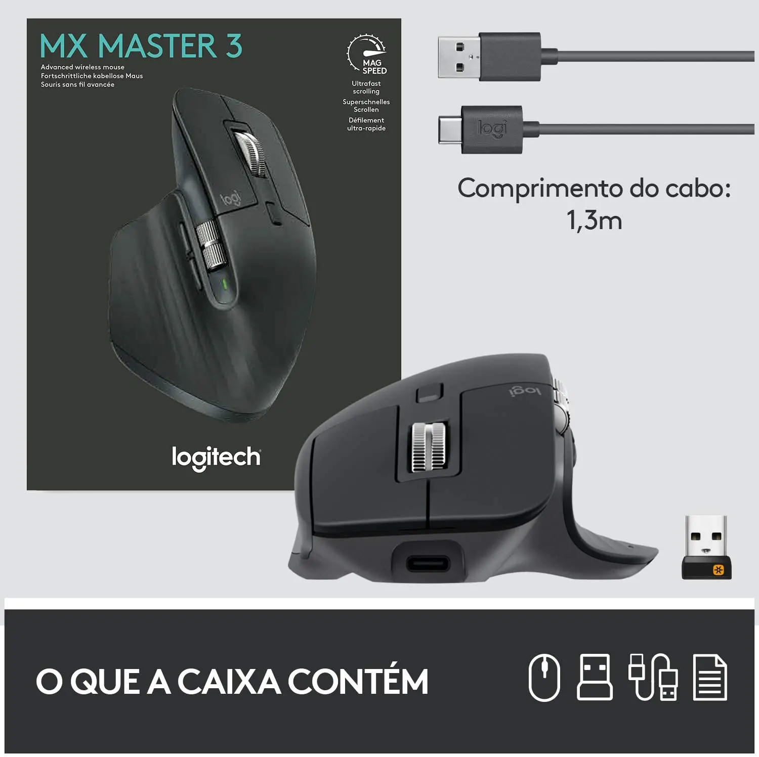 Оригинальная беспроводная мышь Logitech MX Master 3 Беспроводная Bluetooth игровая Офисная