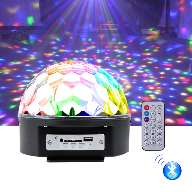 

Портативное освещение для вечерние скотеки, праздничный светильник с дистанционным управлением, Хрустальный волшебный шар, сценический эф...